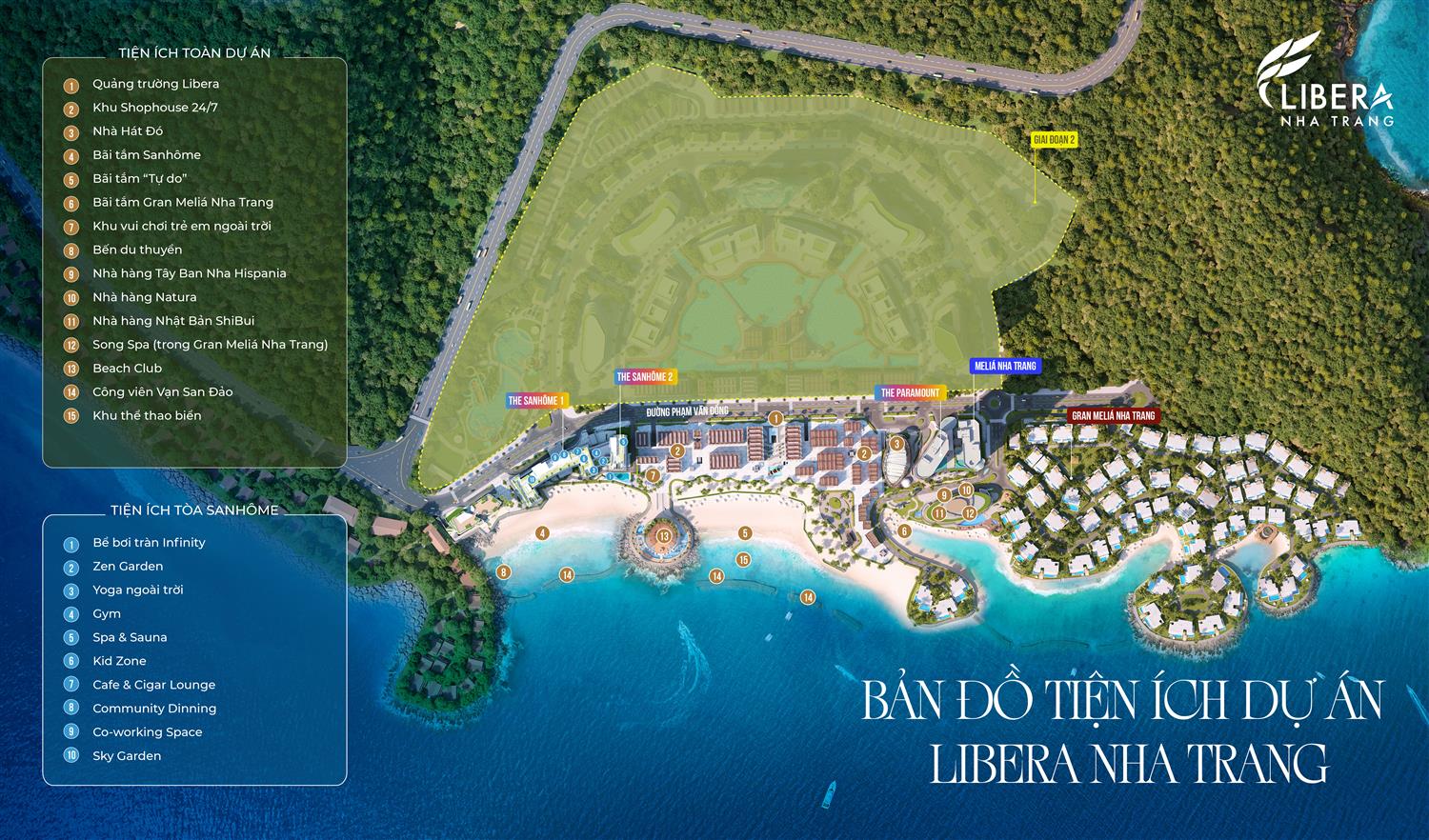 Mặt bằng tiện ích Libera Nha Trang